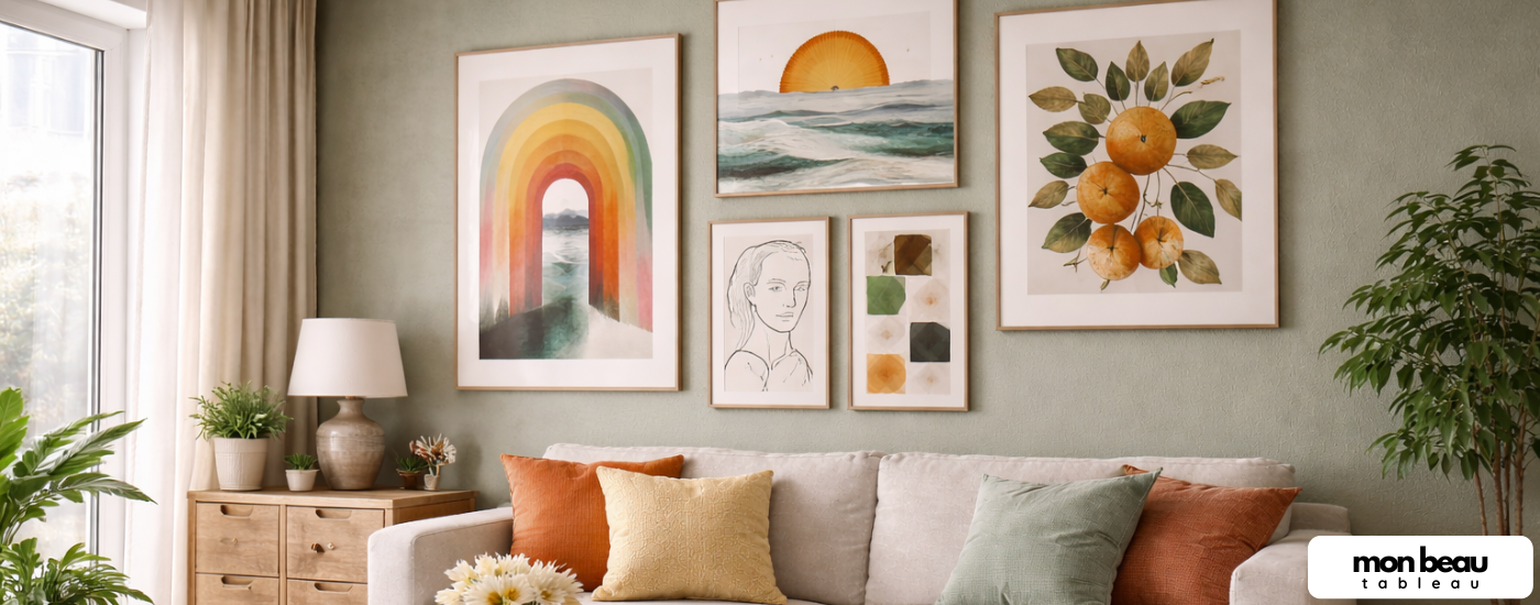 Comment décorer un logement en location avec des tableaux