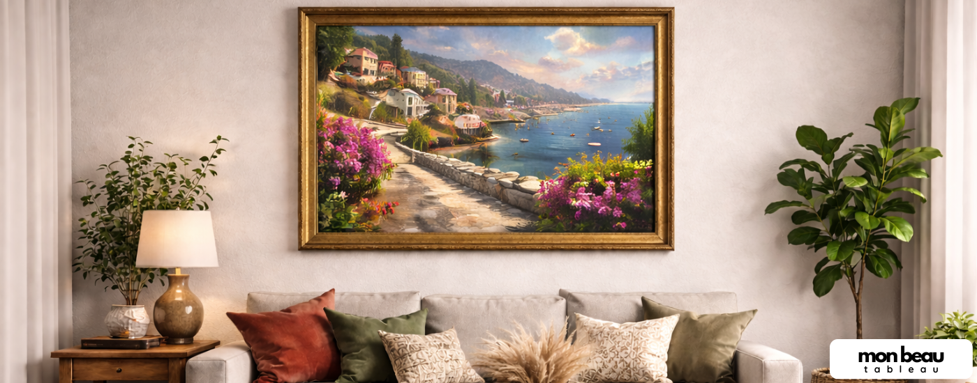 Où placer un tableau mural pour un rendu équilibré ?