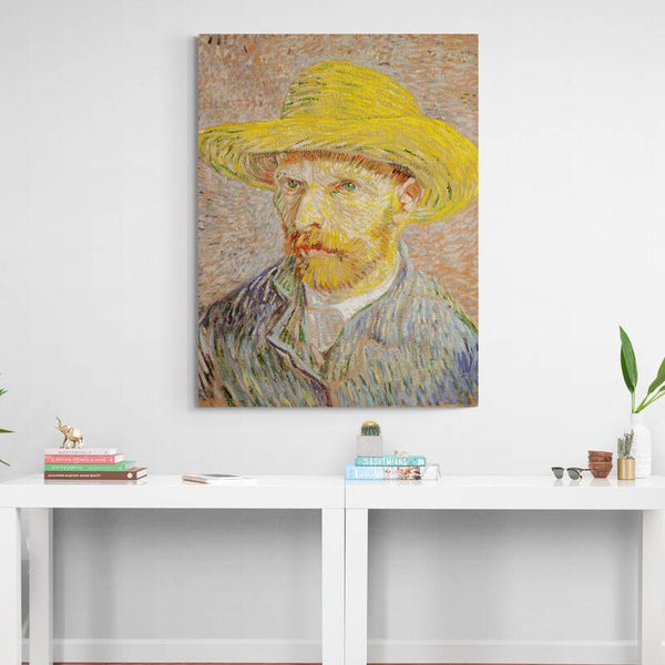 Autoportrait Chapeau de Paille Van Gogh
