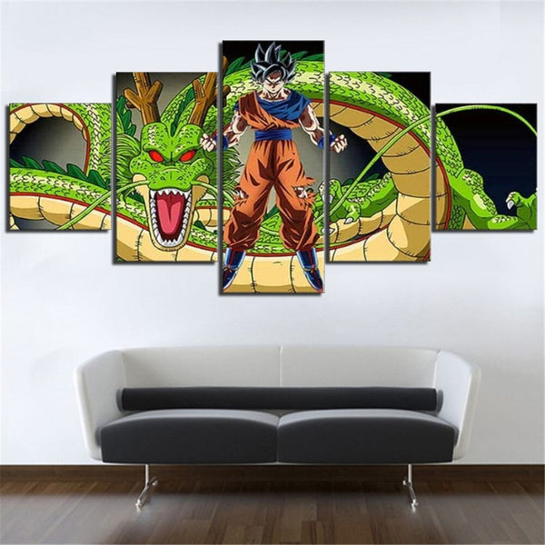 Tableau DBZ Goku et Shenron