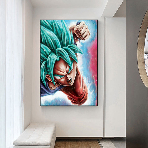 Tableau DBZ Super Saiyan Vert