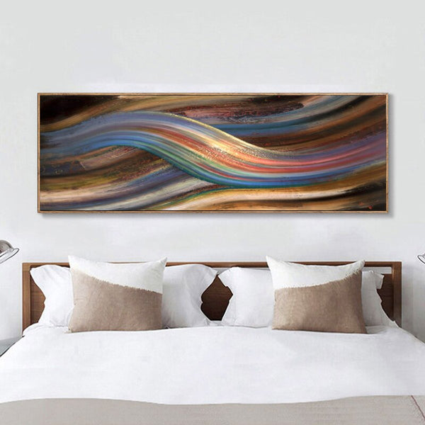 Tableau Abstrait Arc en Ciel