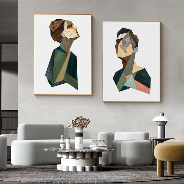 Tableau Abstrait Cubique