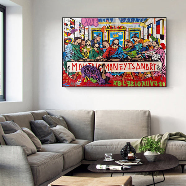 Tableau Autour de la Table Graffiti