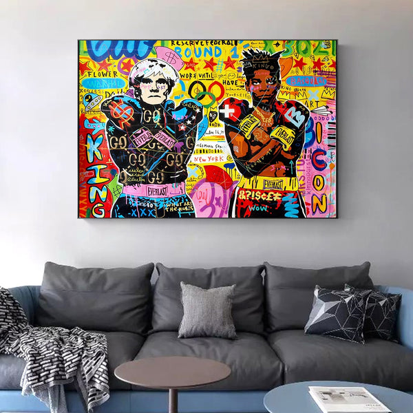 Tableau Boxeur Street Art