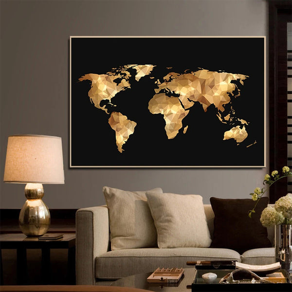 Tableau Carte du Monde Design