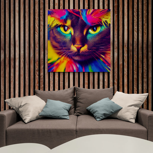 Tableau Chat Coloré