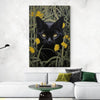 Tableau Chat Fleurs