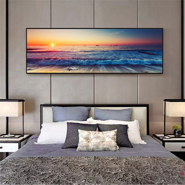 Tableau Coucher de Soleil Multicolore