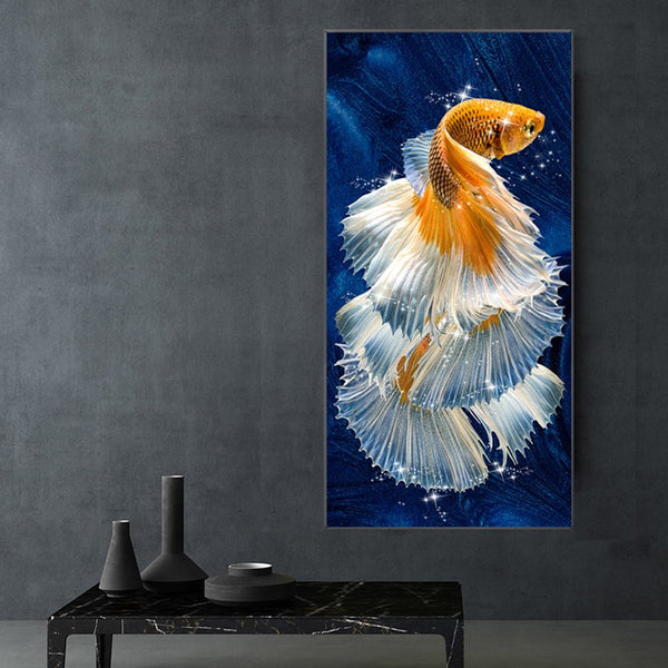 Tableau Feng Shui Poisson Rouge