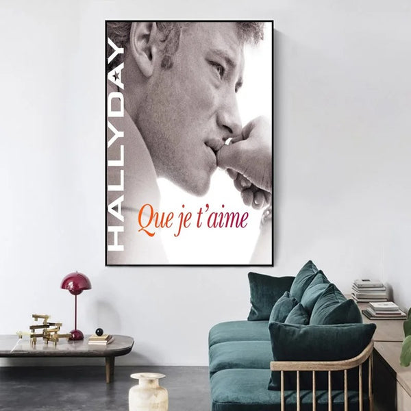 Tableau Johnny Hallyday Que Je T'aime