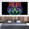 Tableau Loup Coloré
