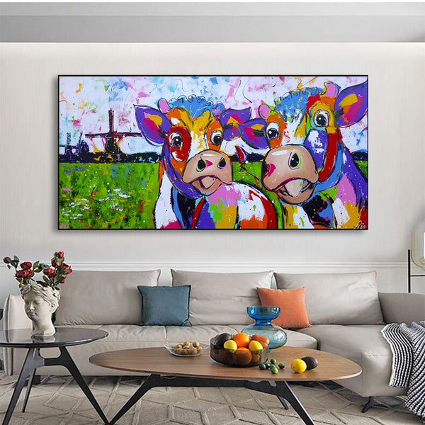 Tableau Moderne Vache