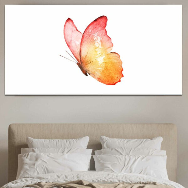 Tableau Papillon sur fond blanc