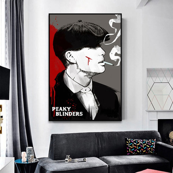 Tableau Peaky Blinders Tommy Shelby Portrait