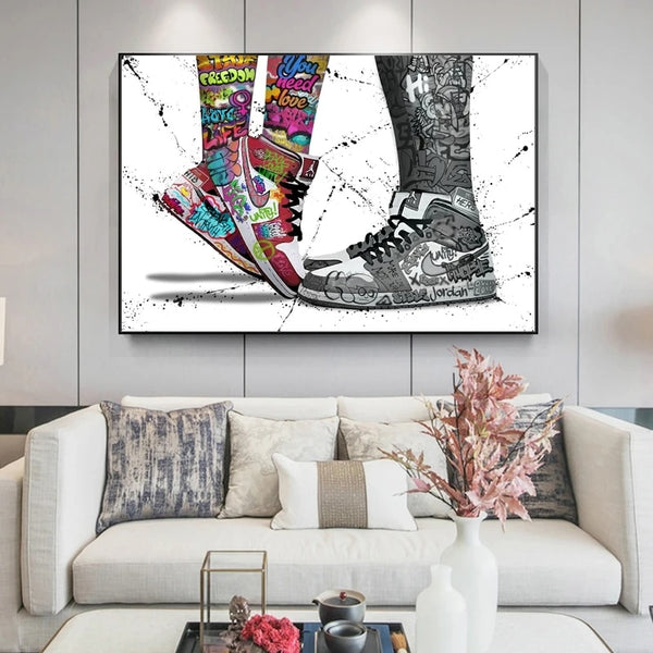 Tableau Sneakers Graffiti