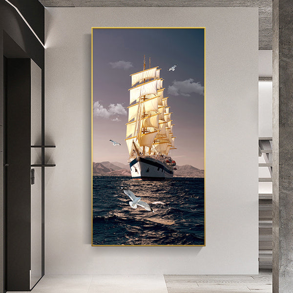 Tableau Voilier Contemporain