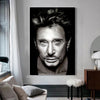 Portrait Johnny Hallyday Noir et Blanc