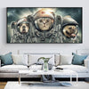 Tableau Animaux Astronautes