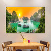 Tableau Baie d'Halong Coucher de Soleil