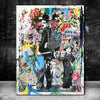 Tableau Charlie Chaplin Graffiti