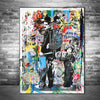 Tableau Charlie Chaplin Graffiti