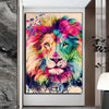 Tableau Coloré Lion