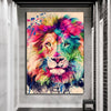 Tableau Coloré Lion