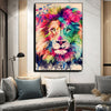 Tableau Coloré Lion