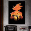 Tableau Dragon Ball Z Coucher de Soleil