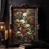 Tableau Floral Tête de Mort