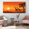 Tableau Girafe Savane