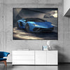 Tableau Lamborghini Bleue