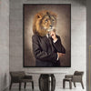 Tableau Lion en Costume