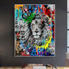 Tableau Lion Graffiti