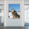 Tableau Loup Neige