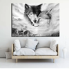 Tableau Loups Amoureux