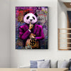 Tableau Moderne Panda Braqueur