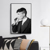 Tableau Noir et Blanc Portrait Thomas Shelby