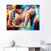 Tableau Peinture Abstraite Couple Sexy